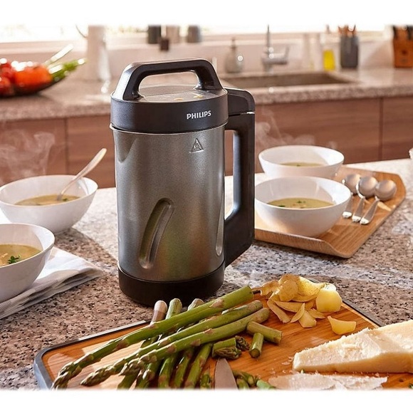 New Philips Viva Collection Soup Smoothie Maker Black Stainless Steel HR2204/70 - Picture 3 of 6